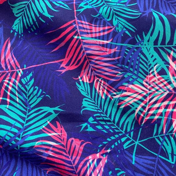 Red Brand Colorful Tropical palm print Hawaiian  Shirt NEW Size small - Picture 7 of 11